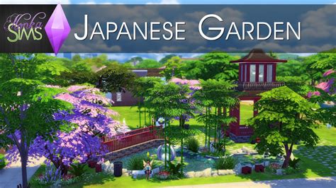 The Sims 4 Speed Build Japanese Garden Youtube