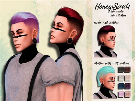 Male Hair Recolor Retexture Anto Victor By Honeyssims4 At Tsr Sims 4