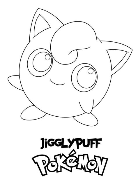 Pokemon Jigglypuff Färbung Seite Kostenlose druckbare Malvorlagen für