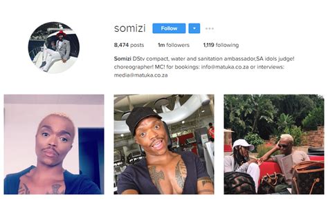 No verification and survey needed. Somizi Reaches 1 Million Followers On Instagram - Youth ...
