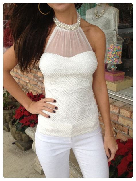 white lace halter top 43 didn t think i d like it but i do what do you think john