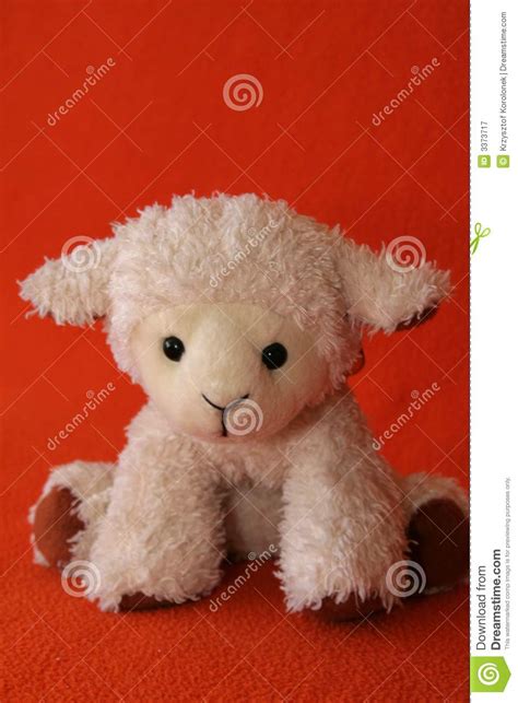 Plush Lamb 2 Stock Image Image Of Dark Against Cuddling 3373717