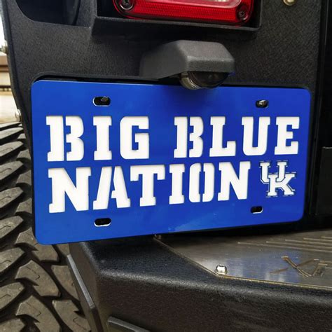Kentucky Big Blue Nation License Plate Etsy