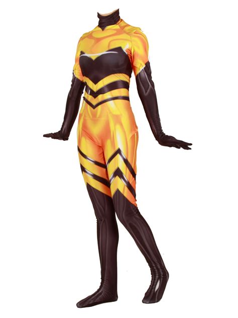 Miraculous Ladybug Cosplay Queen Bee Lycra Spandex Jumpsuit Cosplay