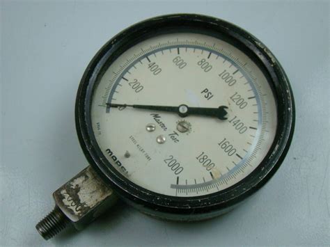 marsh 0 2 000 psi pressure gauge alloy tube 1 4 npt joseph fazzio incorporated