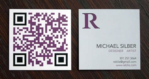 22 Great Examples Of Qr Code Business Cards And Business Card Designs