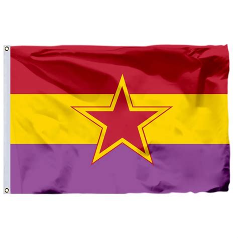 Bandera De La República Española Con Estrella 100d 150x90cm