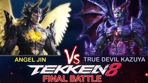 Tekken 8 Angel Jin Vs True Devil Kazuya Final Battle Youtube