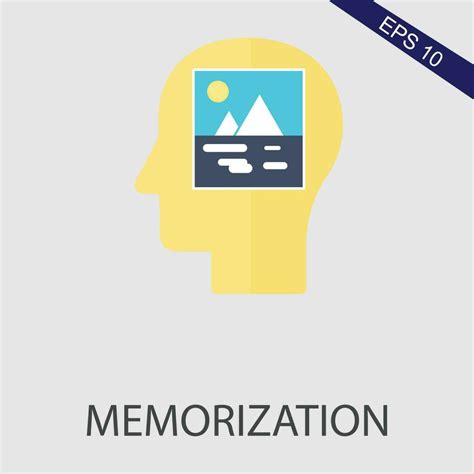Memorization Flat Icon Vector Eps File 23883283 Vector Art At Vecteezy
