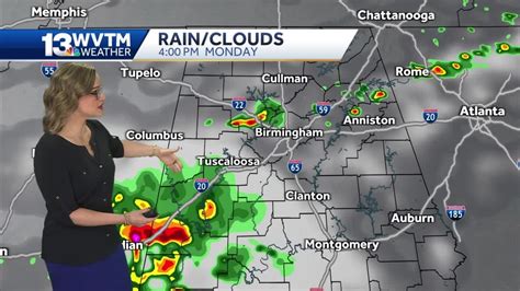 Scattered Thunderstorms Are Possible This Afternoon In Central Alabama