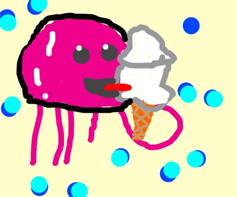 Jellyfish Eating Ice Cream Drawception