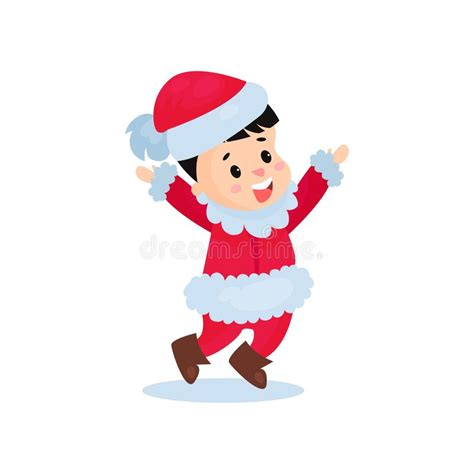 Happy Little Children Santa Costume Stock Illustrations 1078 Happy