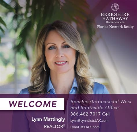 Berkshire Hathaway Homeservices Florida Network Realty Welcomes Lynn Mattingly Berkshire Real