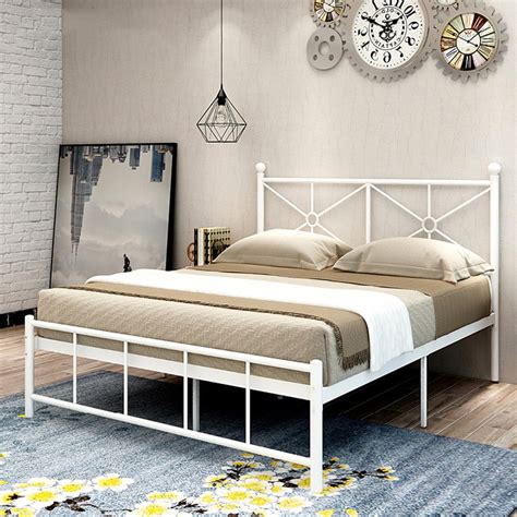Strong Stable Cast Iron Double Bed Metal Bedstead Double Iso9001