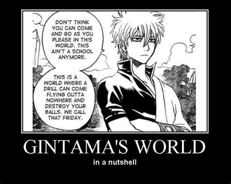 Demotivational Poster583434 Zerochan Gintama Funny Anime Quotes