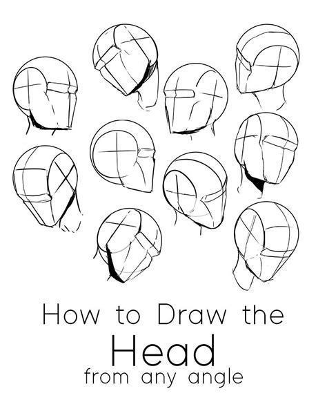 How To Draw The Head From Any Angle Free PDF Worksheets Video