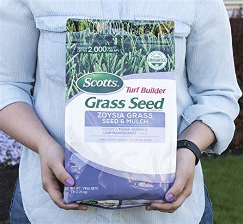 Scotts Turf Builder Zoysia Grass Seed Mulch Grows A Tough Low