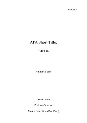 research paper apsa  cover page  template  museumlegs