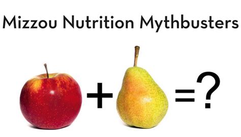 University Of Missouri Extension Mizzou Nutrition Mythbusters