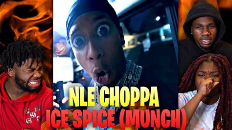 nle choppa ice spice munch official music video reaction youtube
