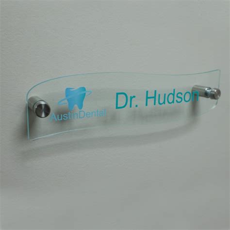 Acrylic Name Plates For Offices Printed In Full Color