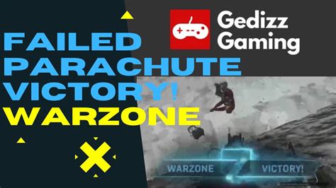 Failed Parachute Warzone Solos Win Call Of Duty Modern Warfare