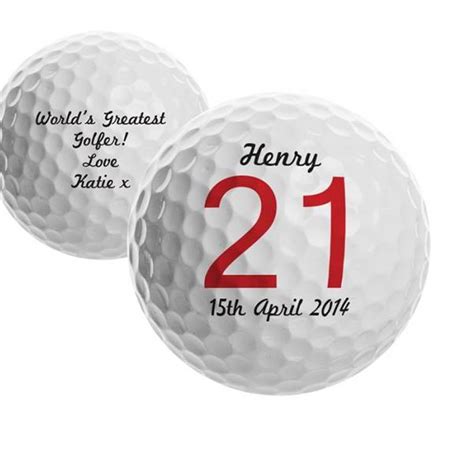 Personalised Big Birthday Golf Ball By Letteroom