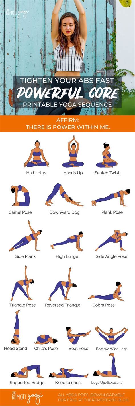Build A Strong And Powerful Core With This Yoga Flow Download The Free