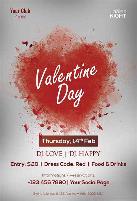 Valentine Day Download Free Psd Flyer Template In 2023 Free Psd Flyer