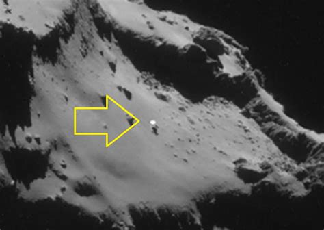 Comet 67p Images From The Rosetta Probe Show A Shining Object On The