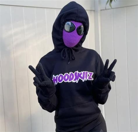 Purpleskii From The Hoodskiiz On Tiktok Fashion Ski Mask Costumes
