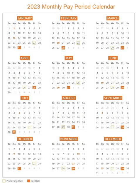 Safeway Pay Period Calendar 2023 Pay Period Calendars 2023