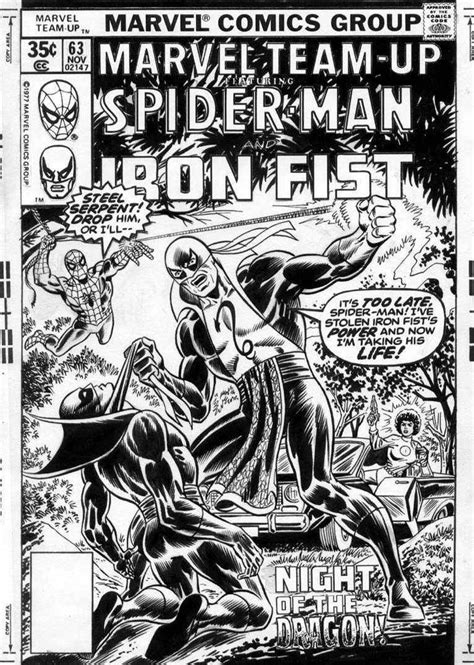 Cockrum Dave Marvel Team Up 63 Cover Spider Man And Iron Fist Saga