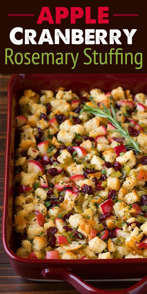 Apple Cranberry Rosemary Stuffing Cooking Classy