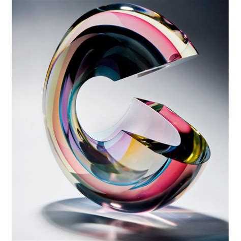 Beautiful Glass Art Sculpture ‘light Vortex’ By Tim Rawlinson