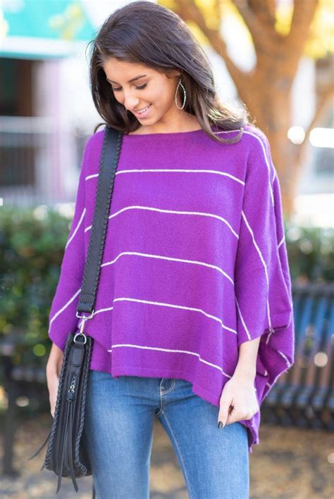 This Striped Oversized Sweater Is Fabulous We Love The Poncho Esque
