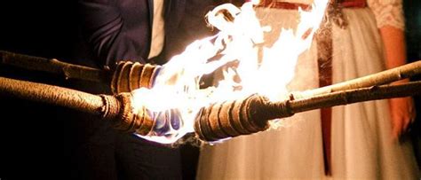 Make Your Special Day Wooden Fire Torches For Celebrations
