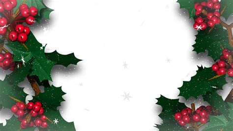 To use for a print or scrapbooking project, email etc. Christmas Holly Ivy With Snow Flakes Falling Stock Footage ...