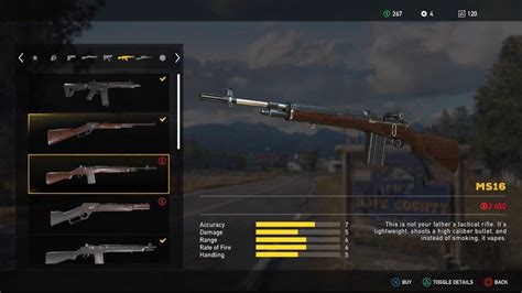 Far Cry 5 Weapons List All Unlockable Melee Sidearms Shotguns Submachine Guns Rifles