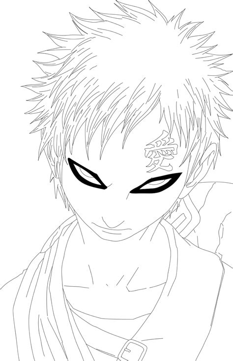 Gaara Coloring Pages Coloring Pages