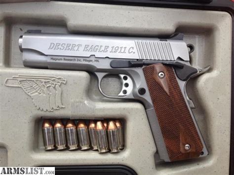 Armslist For Sale Stainless Desert Eagle 1911c 45 Magnum Research