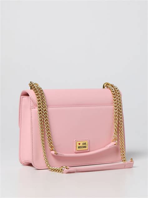 Love Moschino Bag In Synthetic Leather Pink Love Moschino