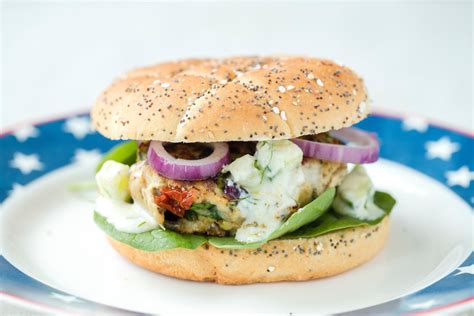 Greek Turkey Burger With Tzatziki Sauce Teens Make Health Happen
