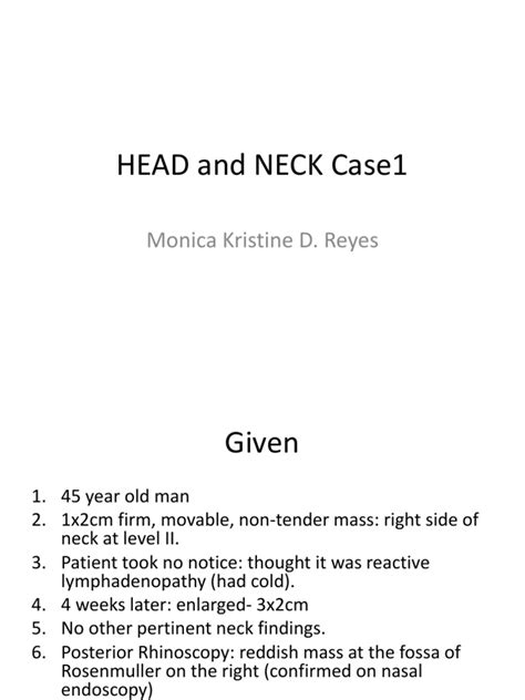 Pdf Head And Neck Case1 Dokumentips
