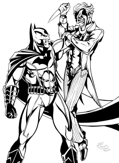 Batman And Joker Coloring Pages