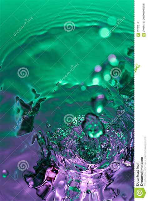Macro Of Water Drop Stock Photo Image Of Background 93770218