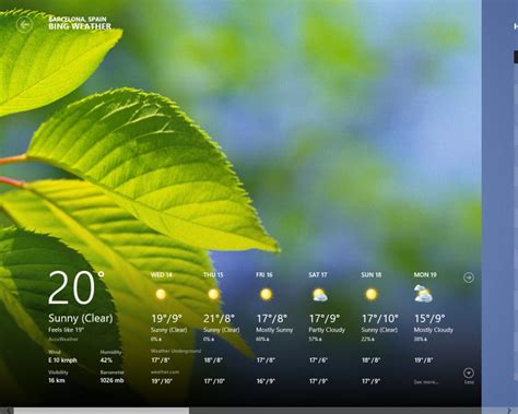 Windows 10 Desktop Weather Display Summernanax