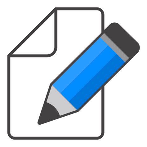 Edit Icon Blue Pencil Png Transparent Background Free Download 3598