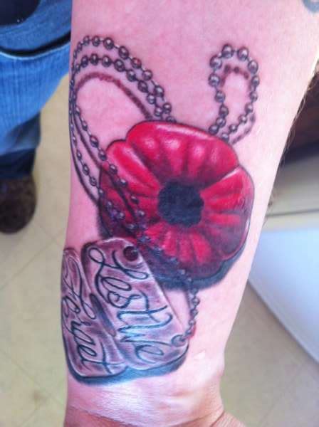 Remembrance Poppy Tattoo