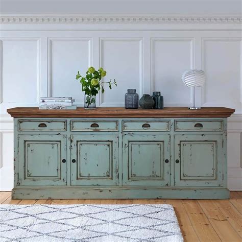 Free delivery over £40 to most of the uk great selection excellent customer service find everything for a beautiful home. Scranton Ocean Blue Two Tone Solid Wood 4 Drawer Extra Long
